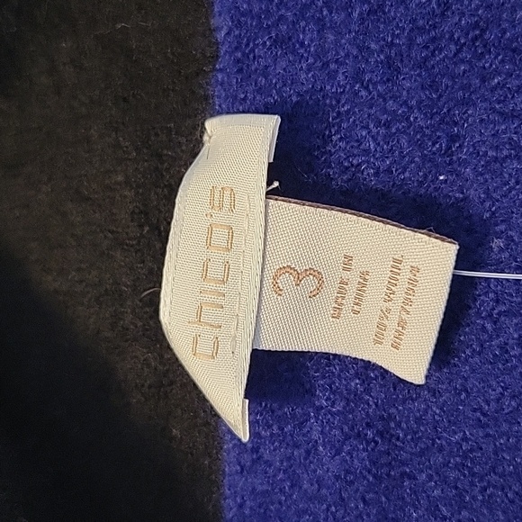 Chico's Cardigan mock turtleneck 100% wool - Picture 7 of 8